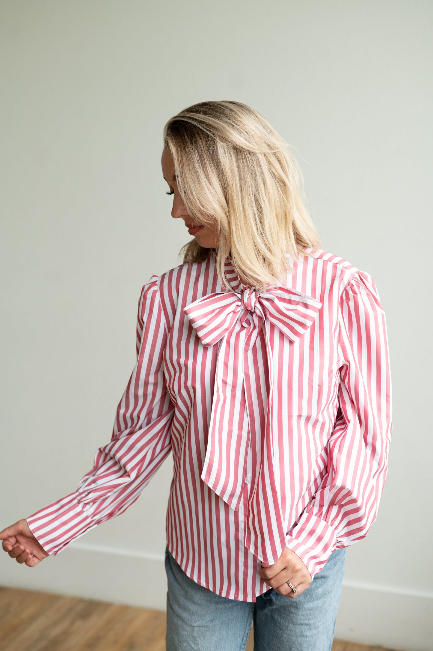 Tie Top, Red Stripe HH2712