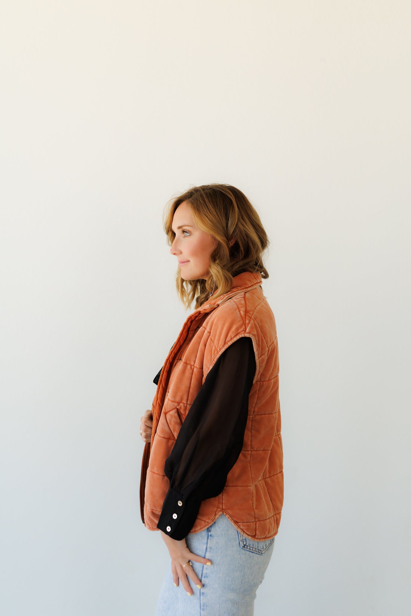 Vest, Rust Quilted HH1169