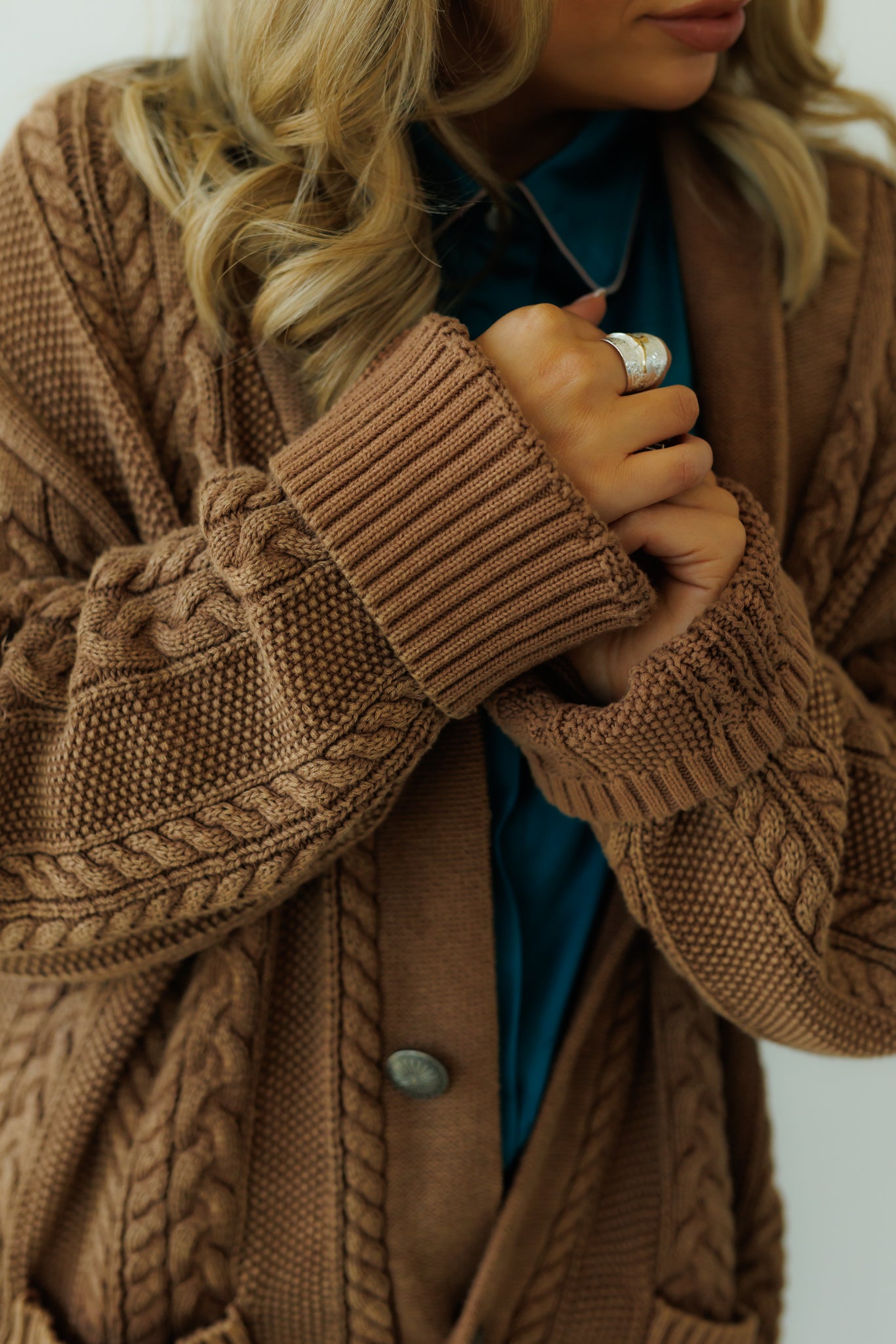Cardigan, Brown Corded HH2600