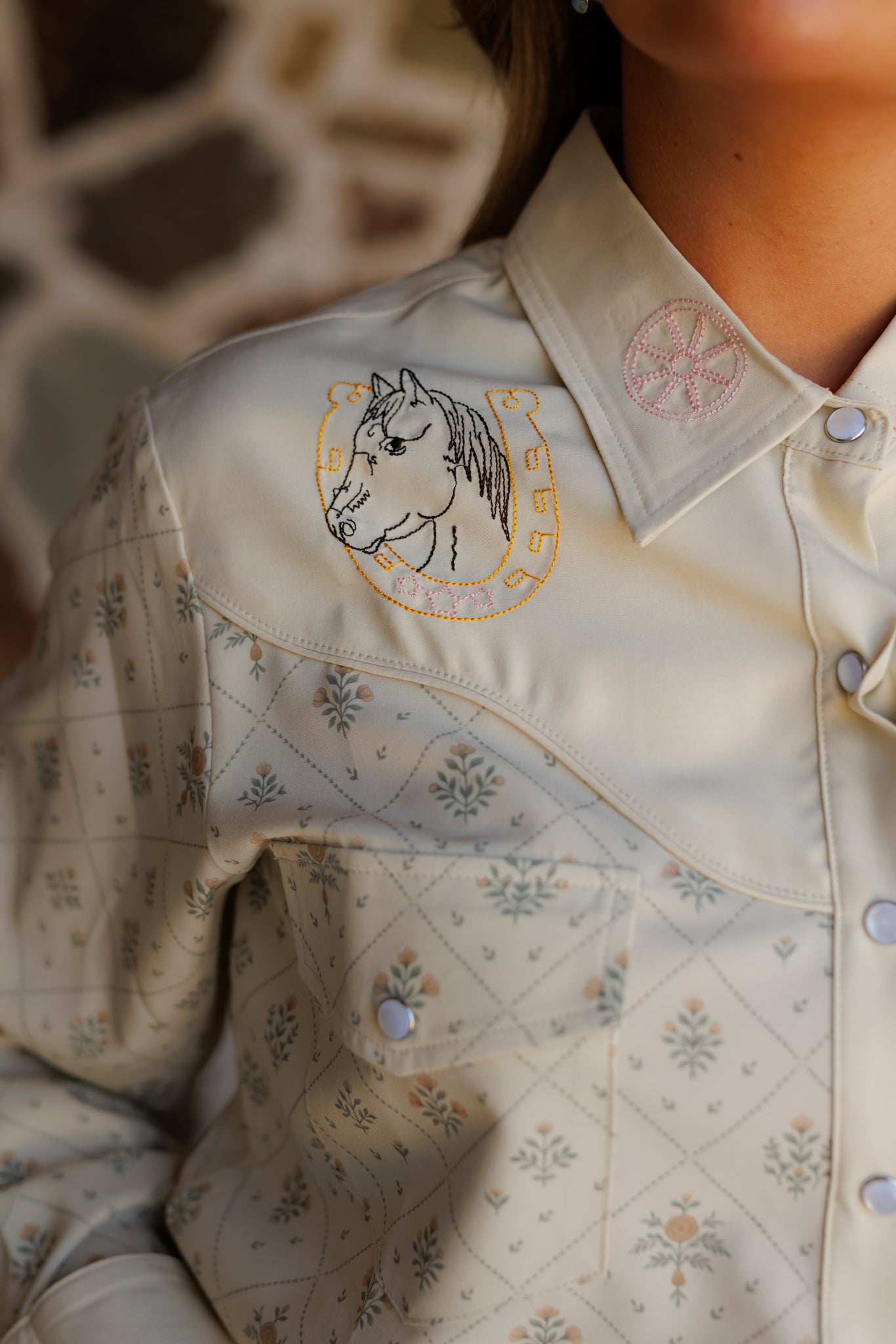 Peal Snap, Spur Embroidery Cowboy LS HH2709