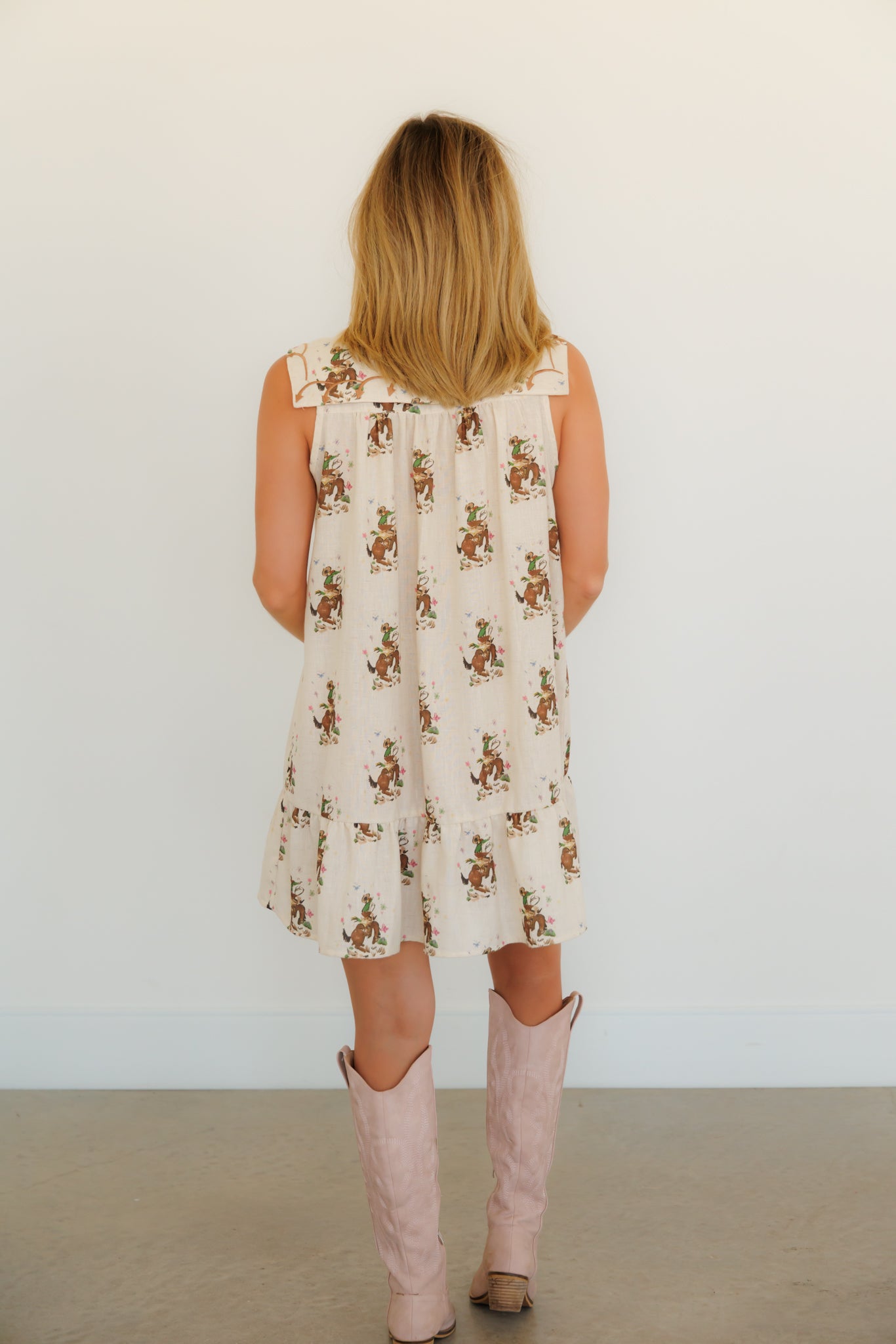 DRESS, COWBOY EMBROIDERY HH304 COWBOY