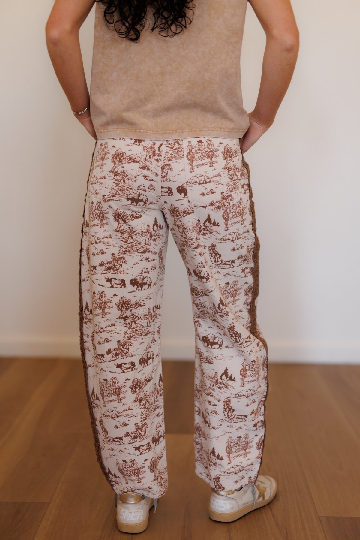 BARREL JEANS, Lace trim Ranch Life HH8812