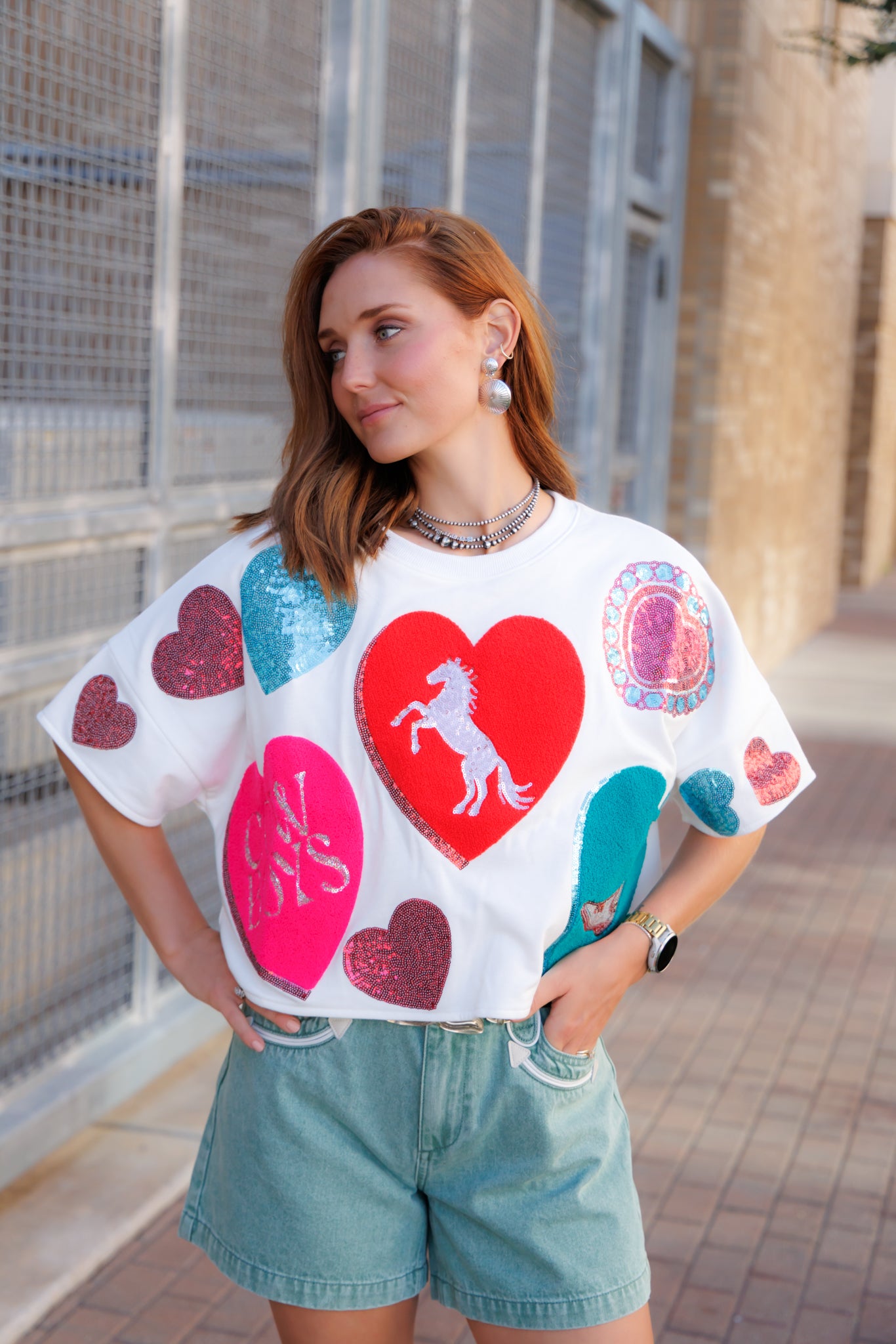 T-shirt, Dolman Sequin HH408