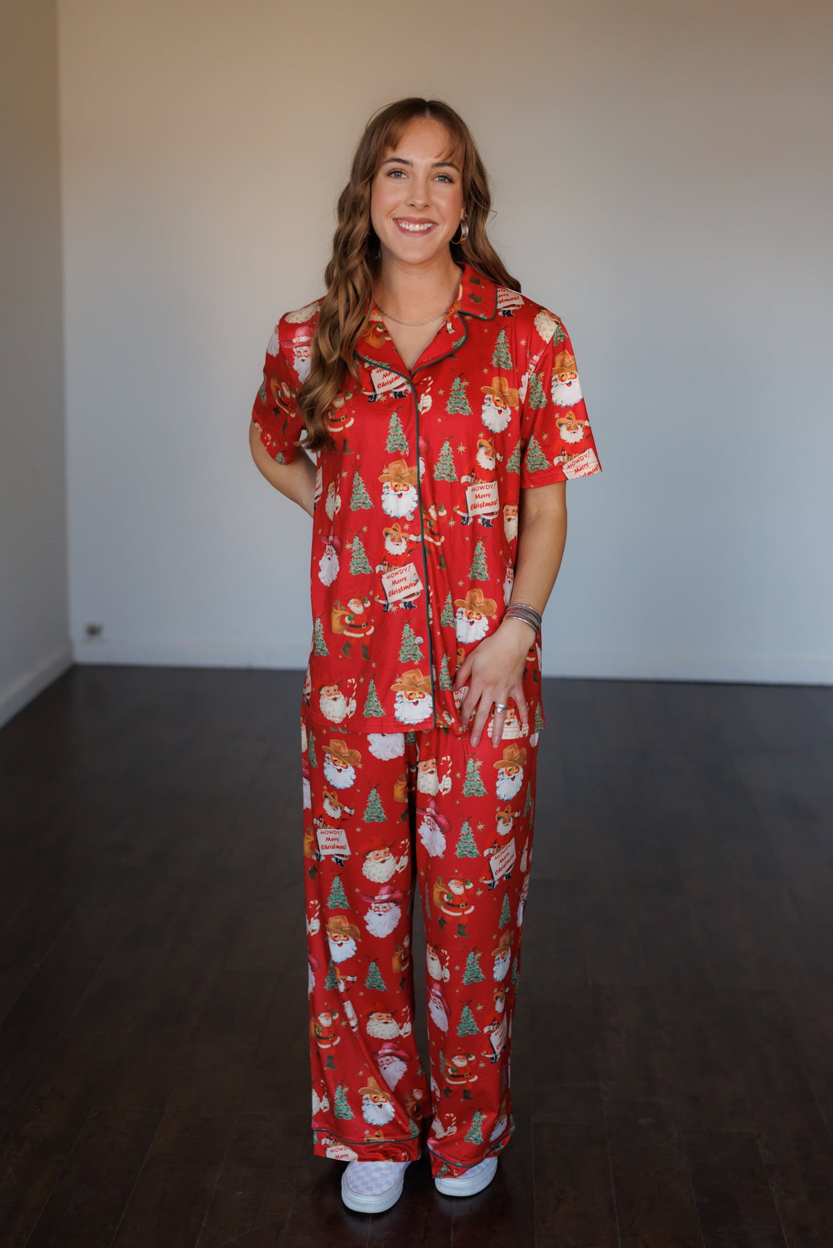 Cowboy Clause Christmas Pajamas HH2308