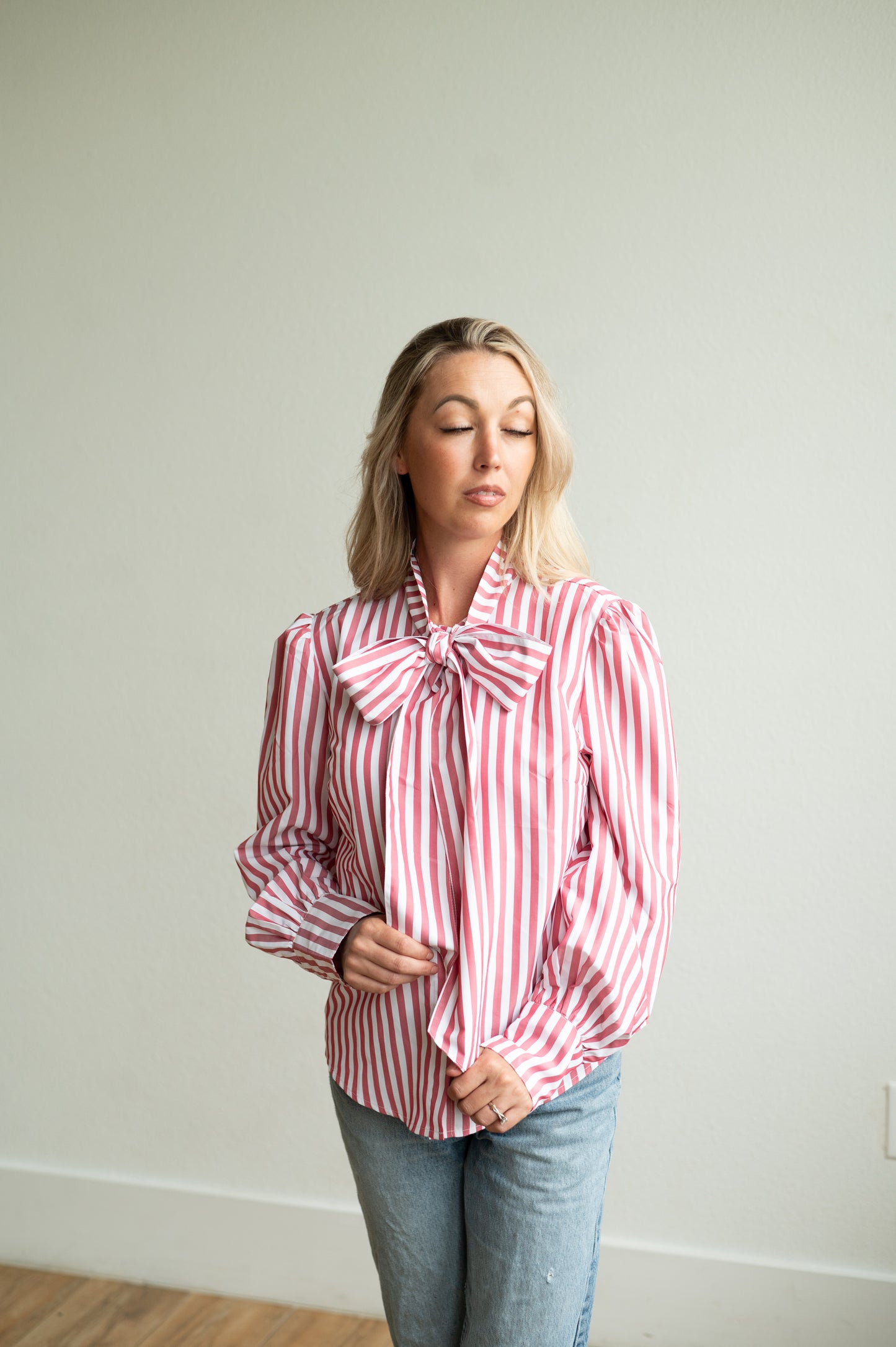 Tie Top, Red Stripe HH2712
