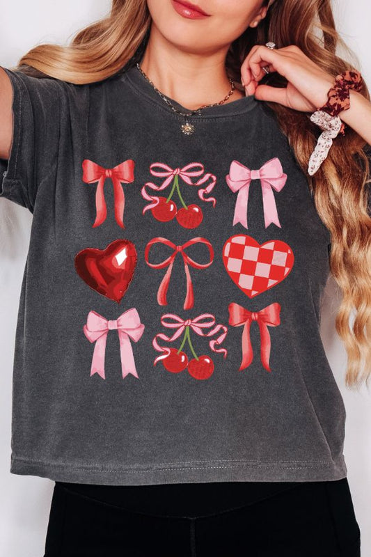 HH3023 CHERRY BOW VALENTINE MOM CROP