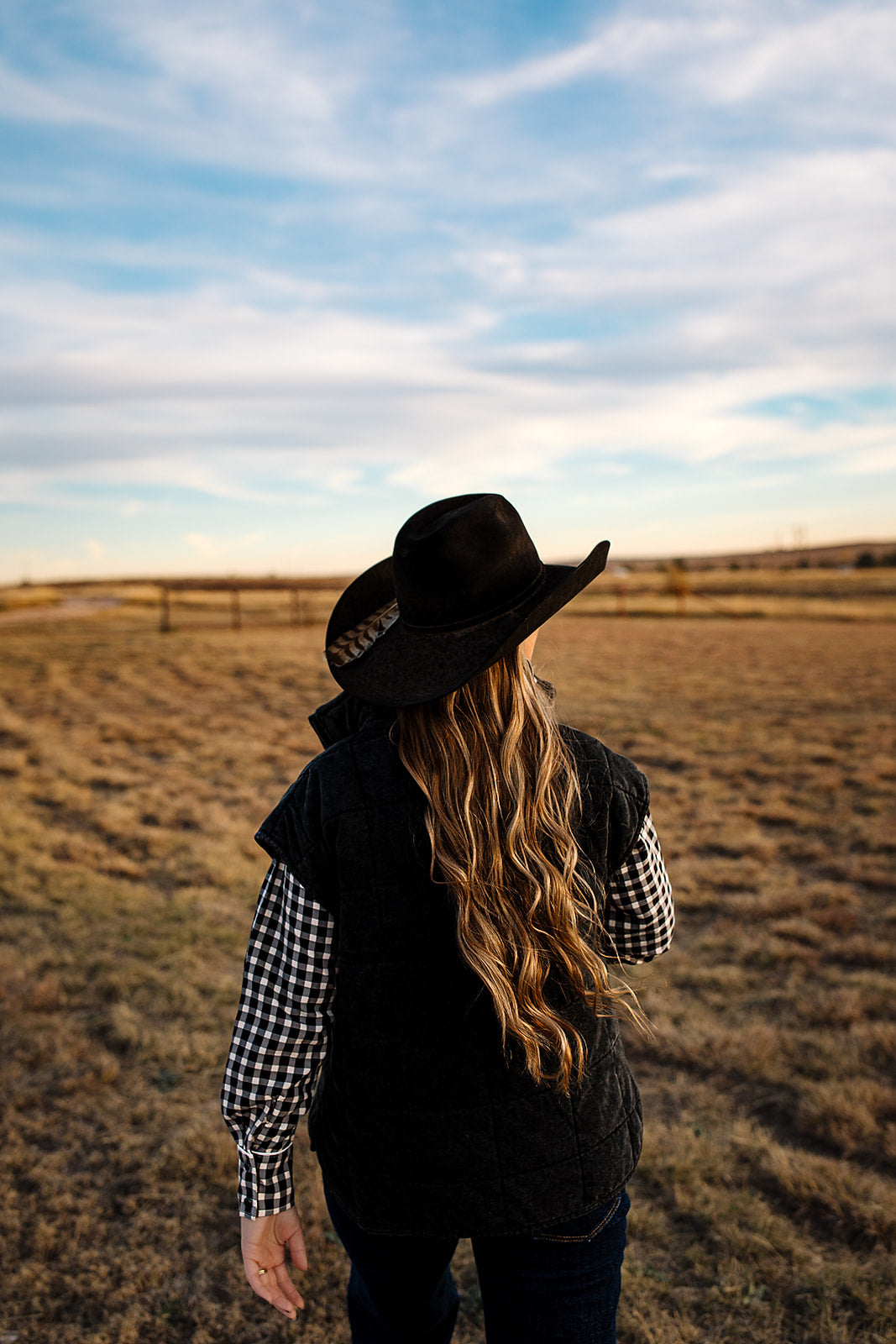 Vest, Black Quilted HH1169 VEST