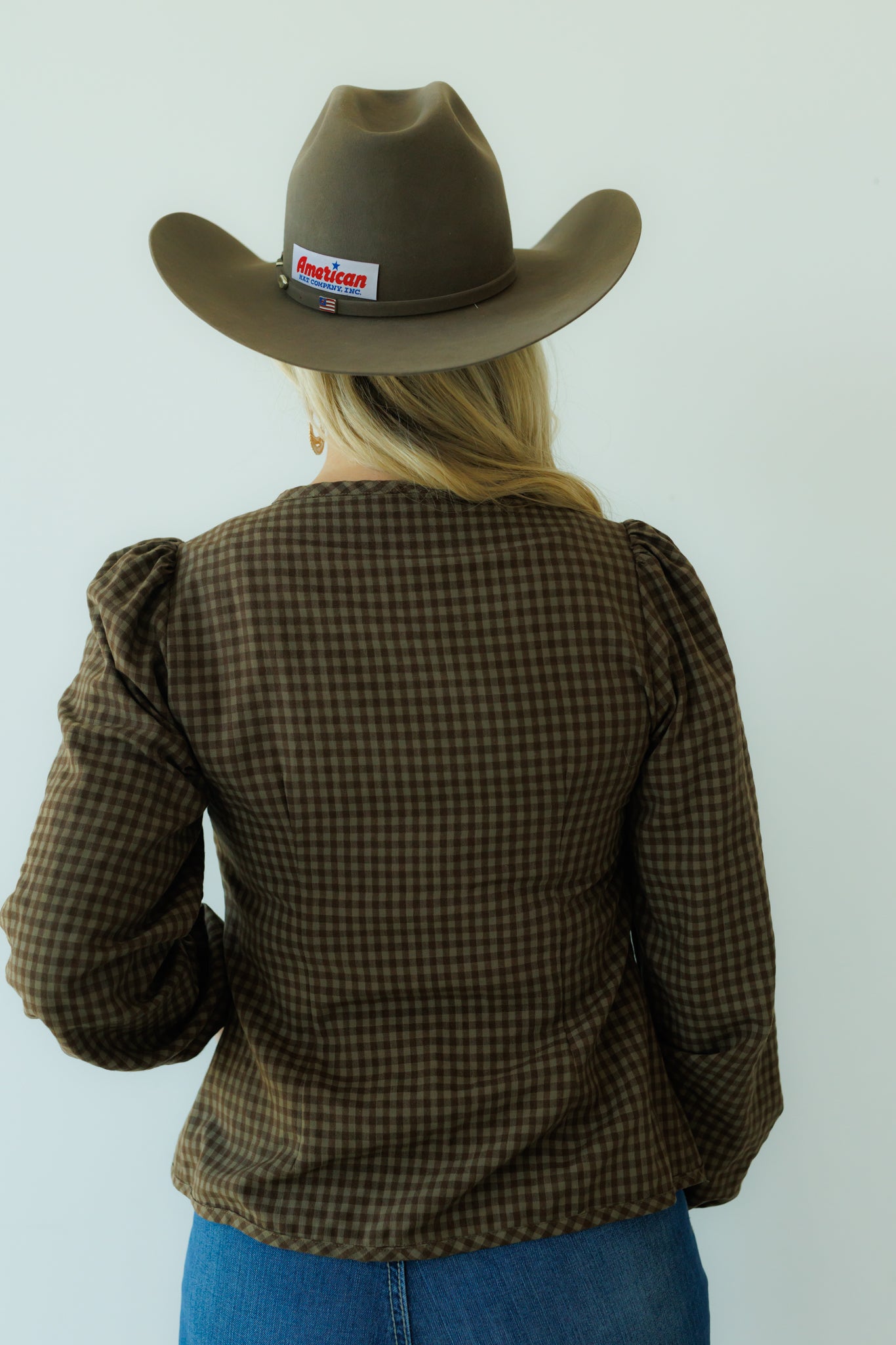 Tie Top, Brown Gingham HH828