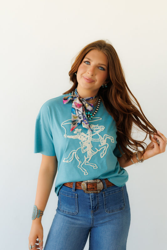T-Shirt,  Roping Cowboy HH1412
