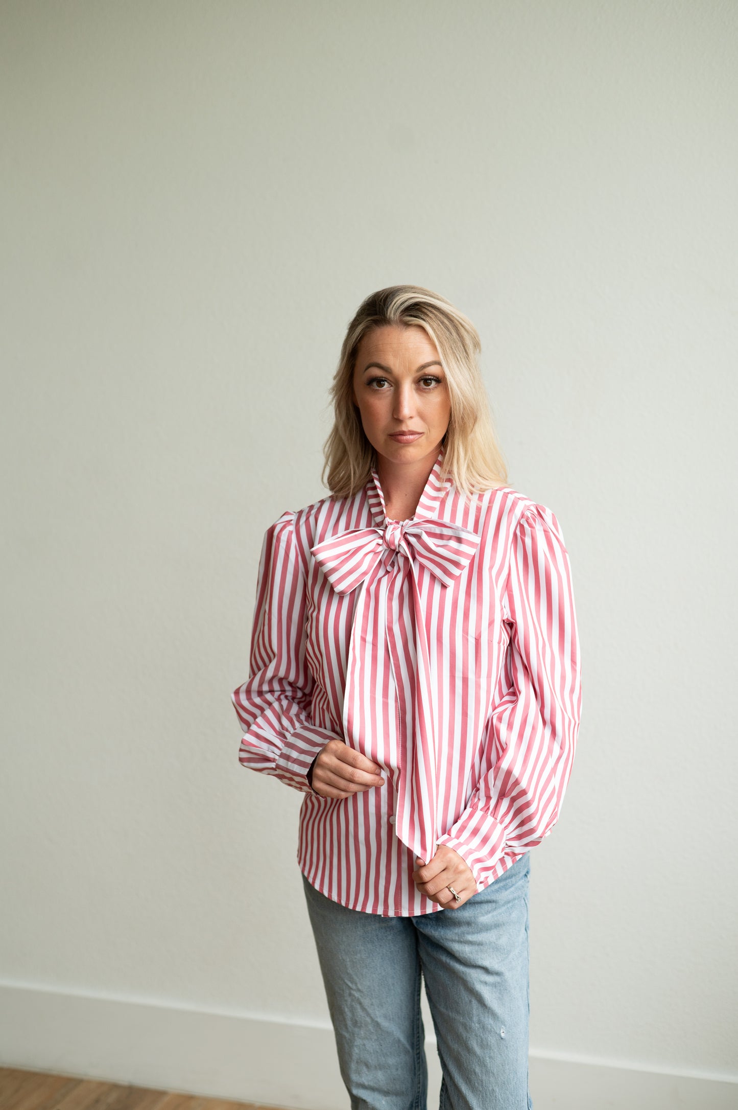 Tie Top, Red Stripe HH2712