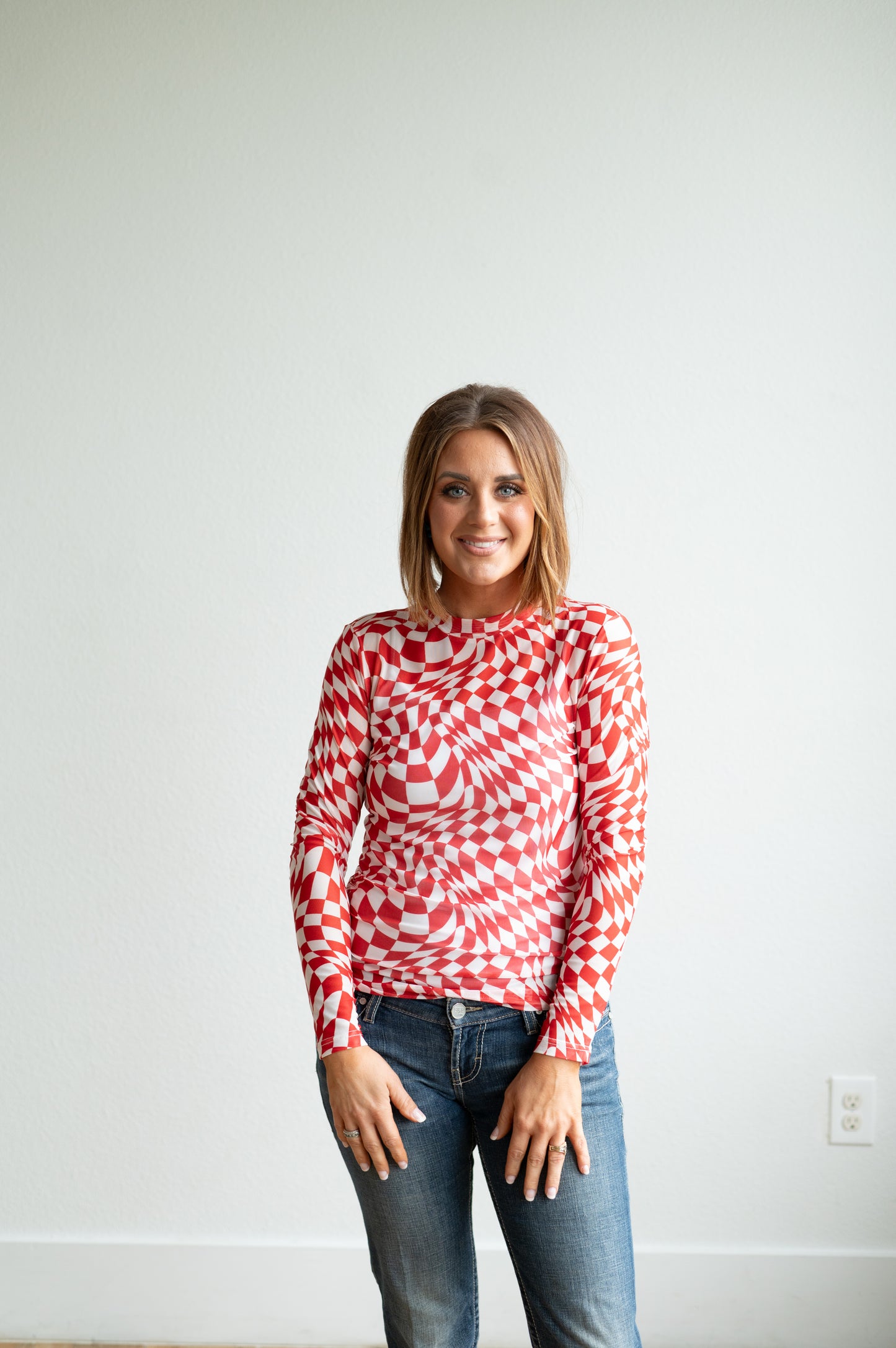 Mesh, Wavy Red HH1221