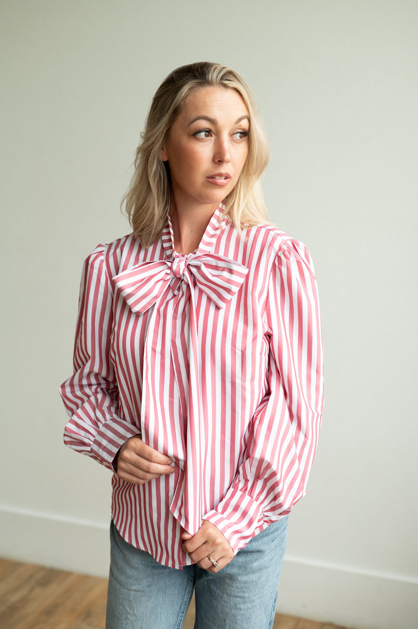 Tie Top, Red Stripe HH2712