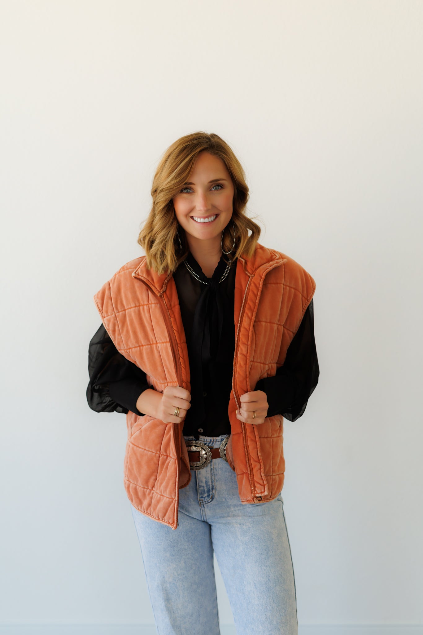 Vest, Rust Quilted HH1169