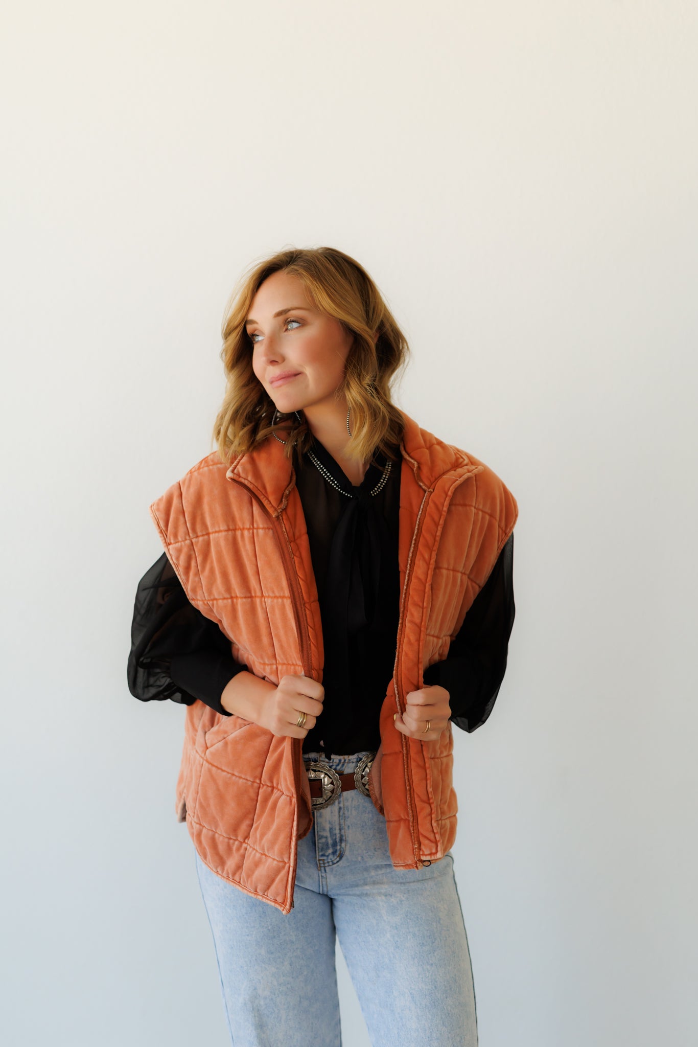 Vest, Rust Quilted HH1169