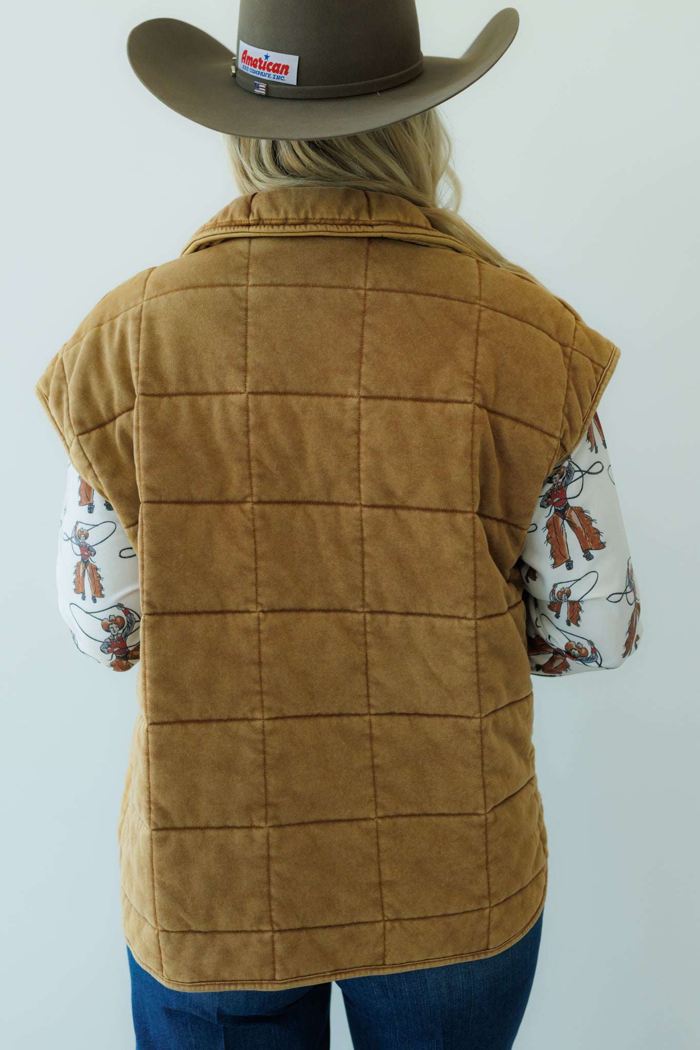 Vest, Brown Quilted HH1169
