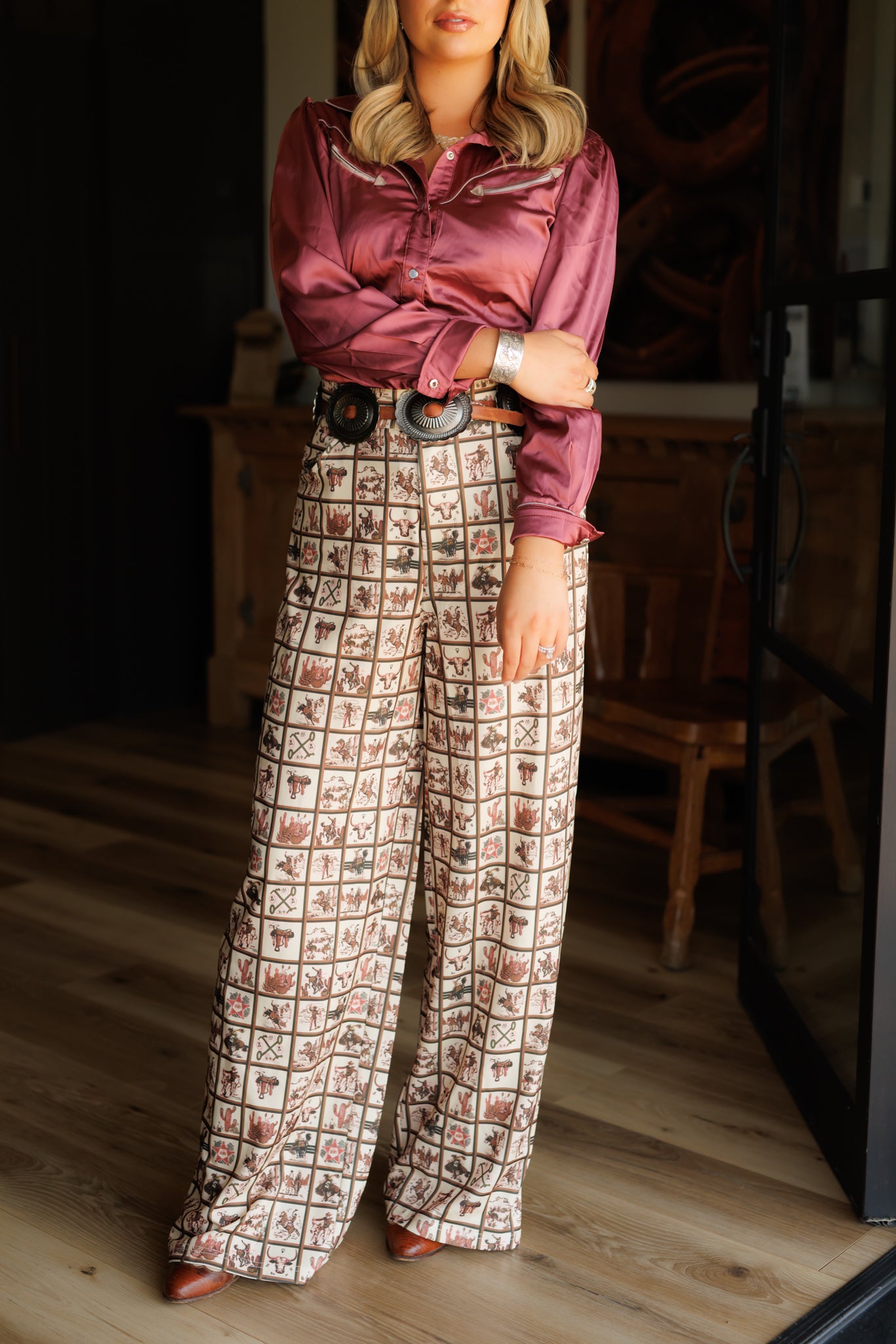 Pants, Western Check HH221