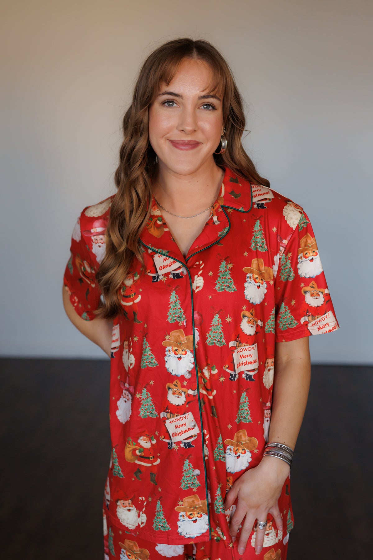 Cowboy Clause Christmas Pajamas HH2308
