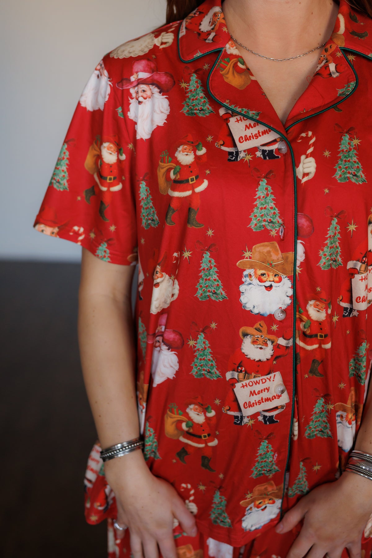 Cowboy Clause Christmas Pajamas HH2308
