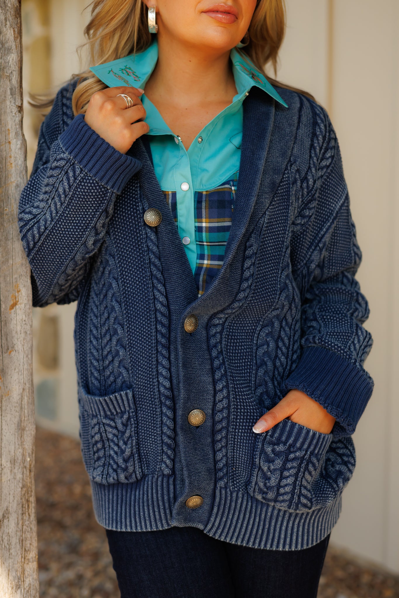 Cardigan,  Denim Corded HH2600