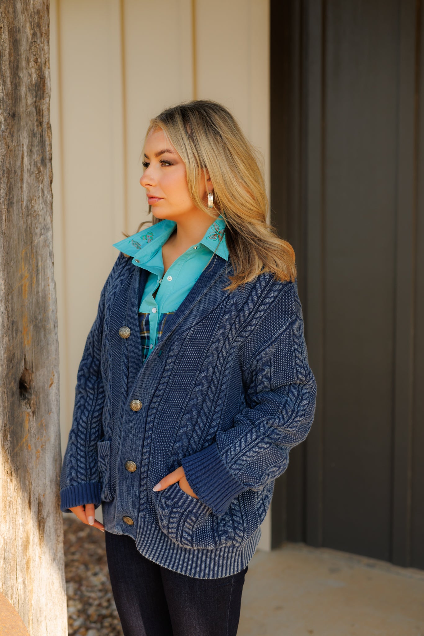 Cardigan,  Denim Corded HH2600