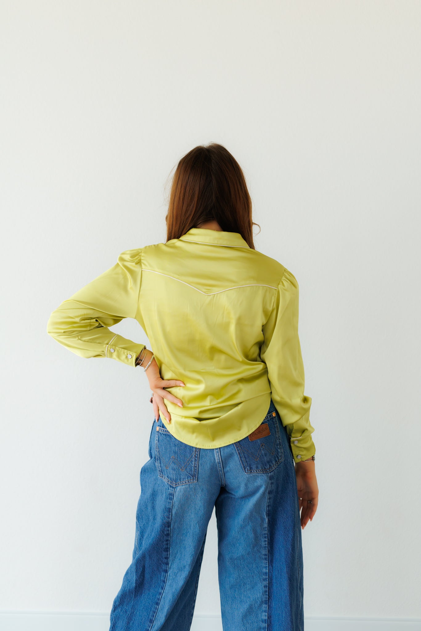 Pearl Snap, LIme Satin LS HH2708