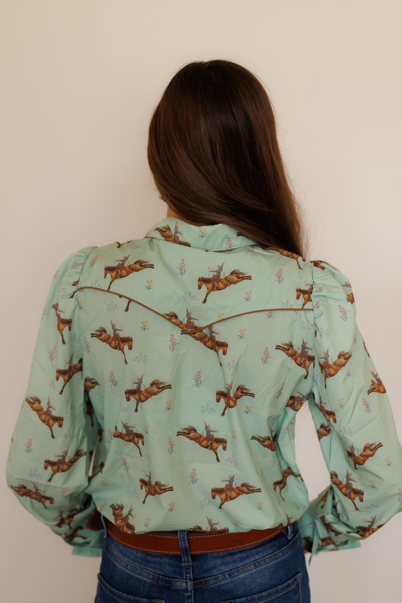 Performance Shirt, Mint Floral Cowboy HH2710