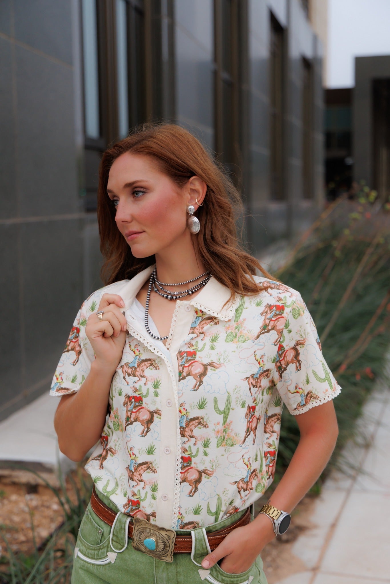 Cactus Cowgirl EYELET Knit HH2720