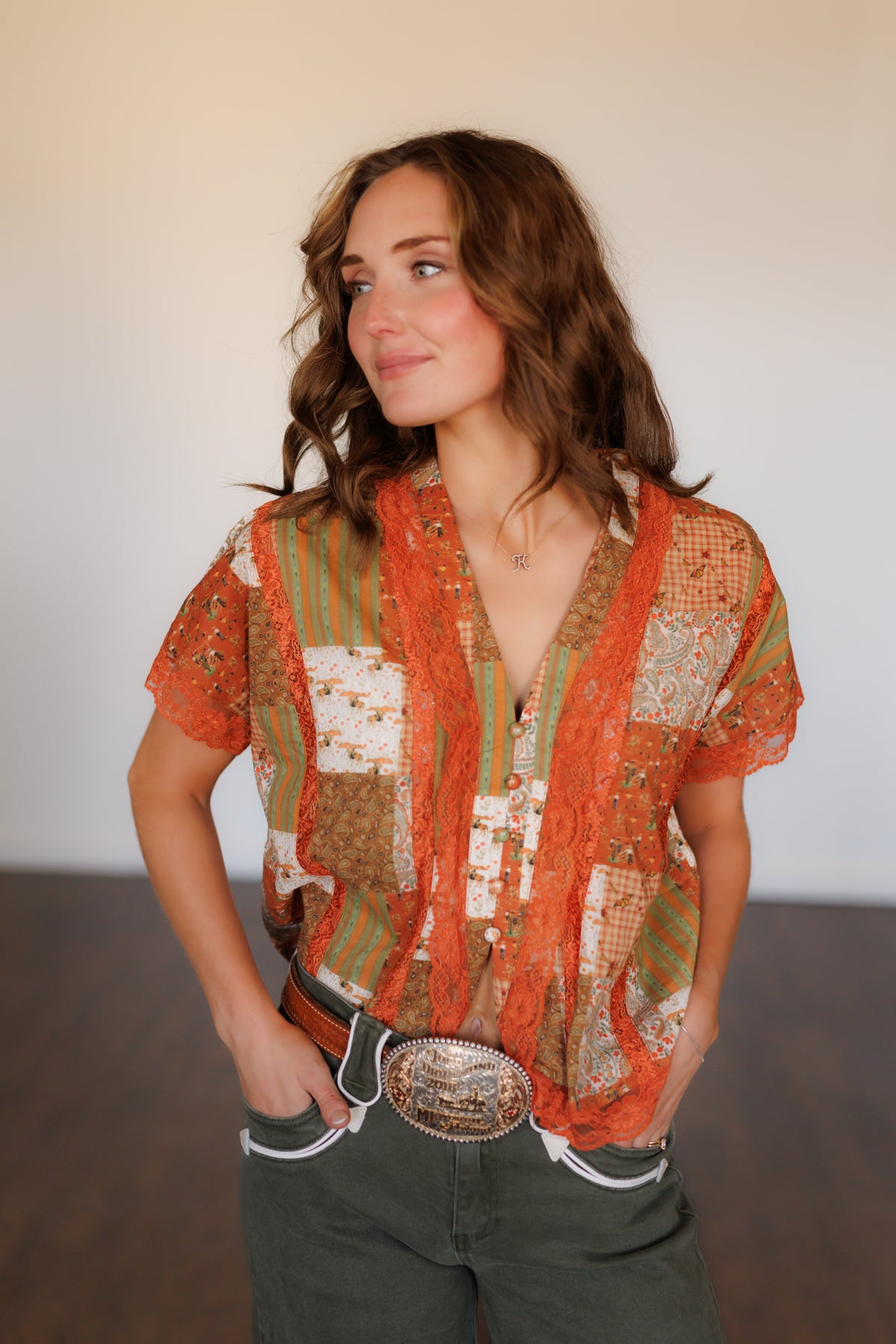 Top, Copper Canyon Lace Top HH2760 (SINGLES)
