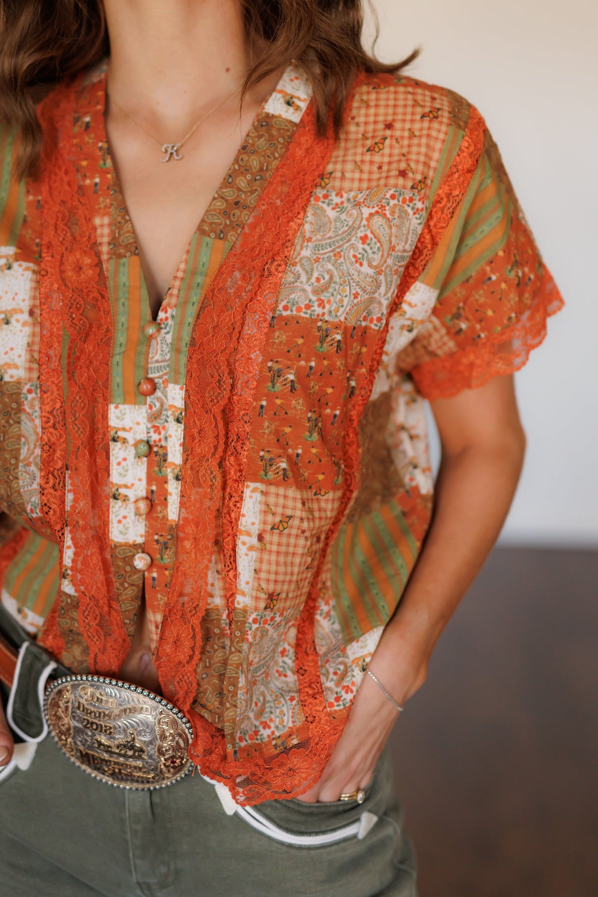 Top, Copper Canyon Lace Top HH2760 (SINGLES)