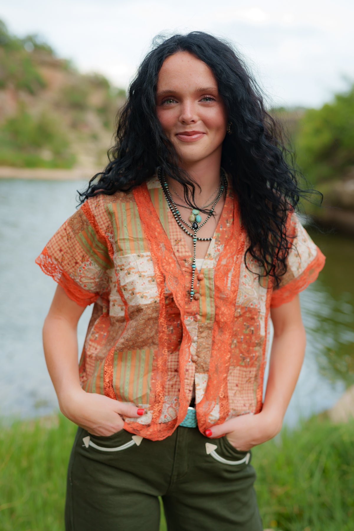 Top, Copper Canyon Lace Top HH2760 (SINGLES)