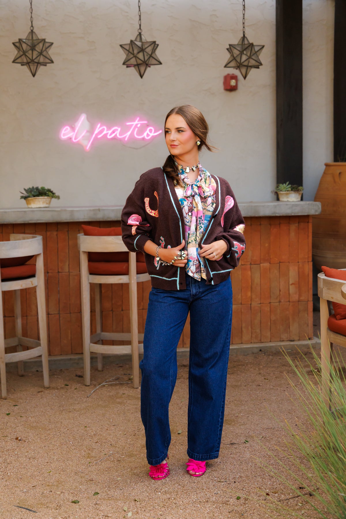 Glitter Bronc Cardigan  HH2864