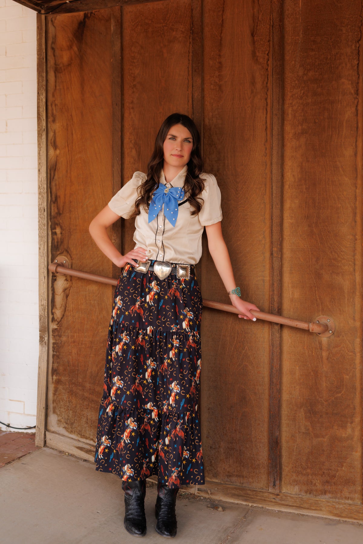Black Star Cowboy Skirt HH3004