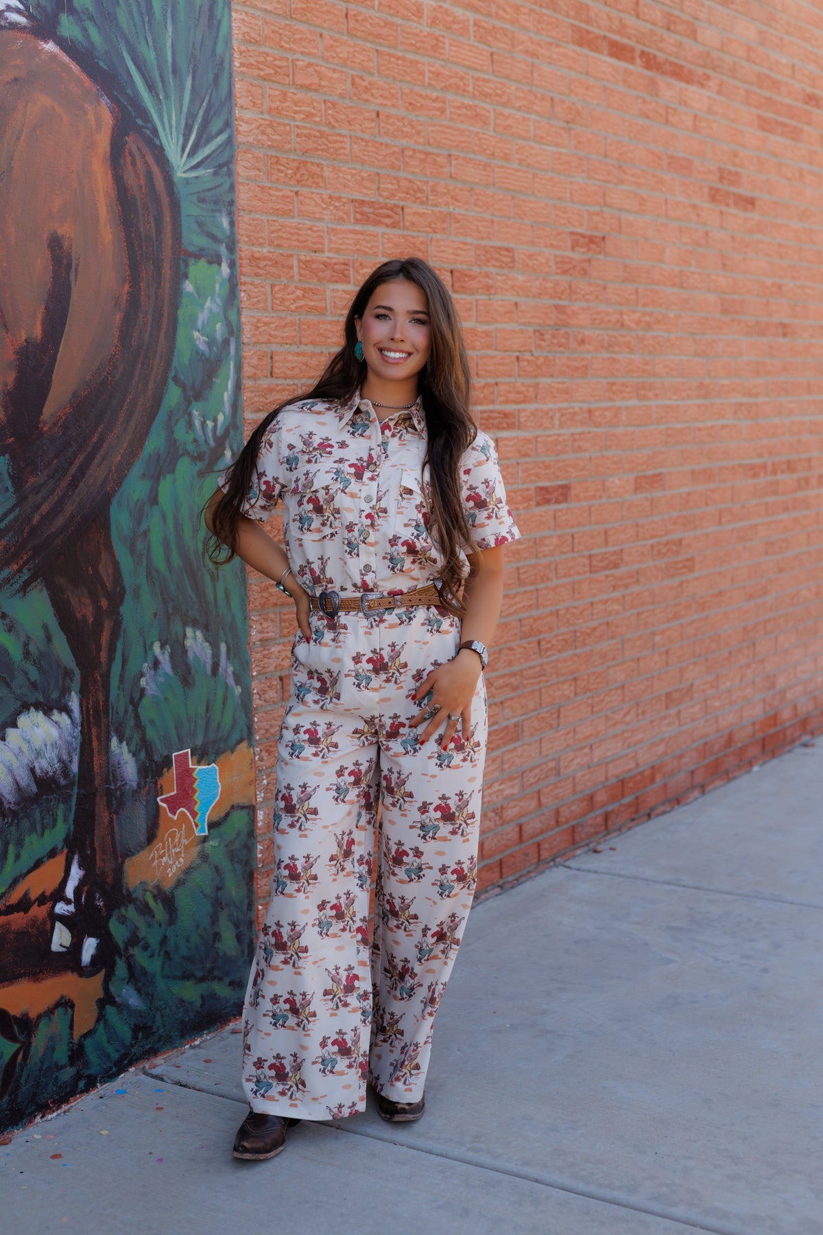 (PRE-ORDER)Wagon Wheel Romper (HH70)
