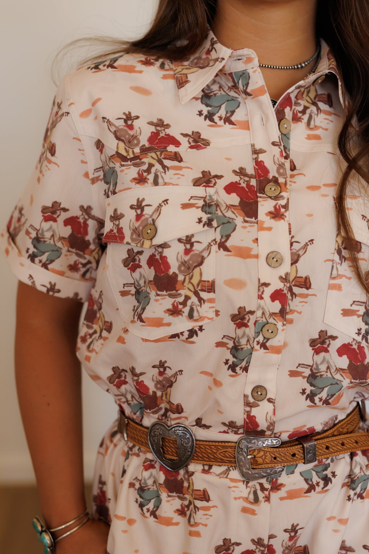 (PRE-ORDER)Wagon Wheel Romper (HH70)