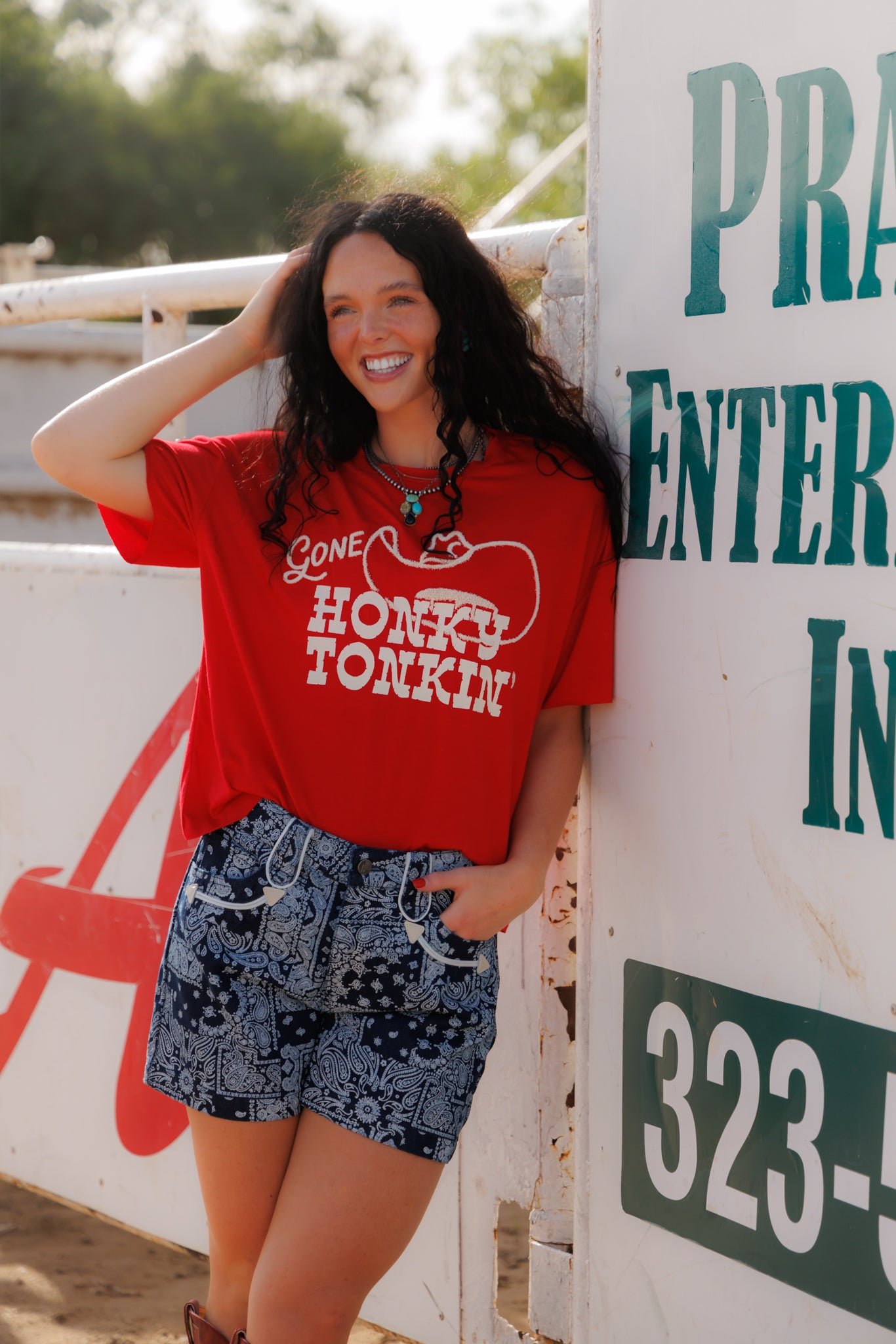 Shorts, Navy Bandana Smiley HH8400