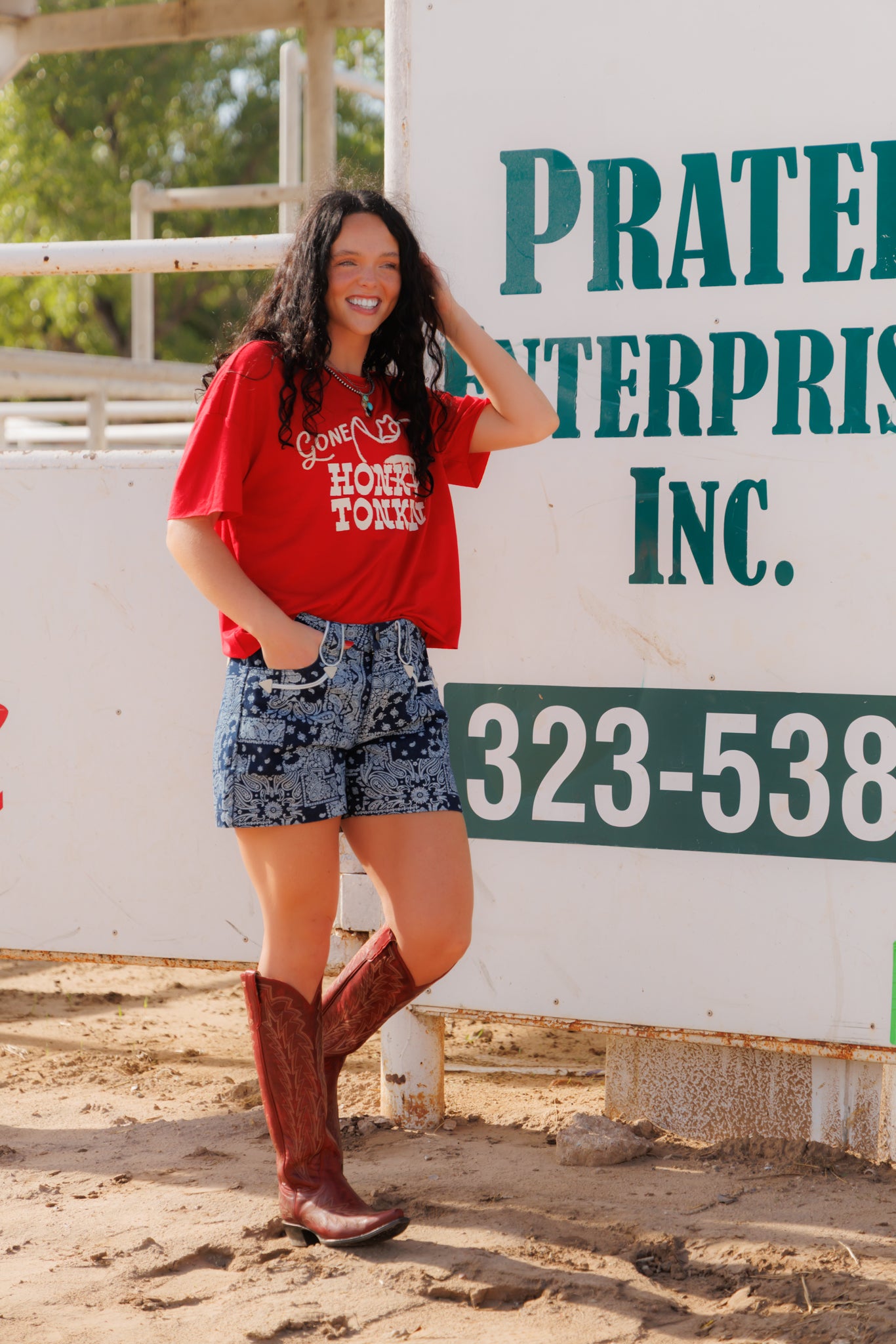 Shorts, Navy Bandana Smiley HH8400