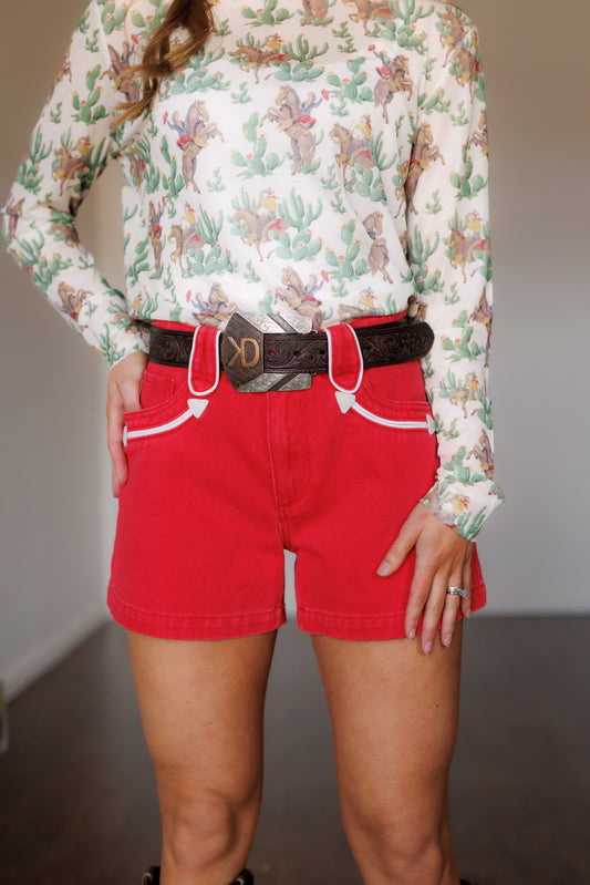 Shorts, Red Smiley HH8400