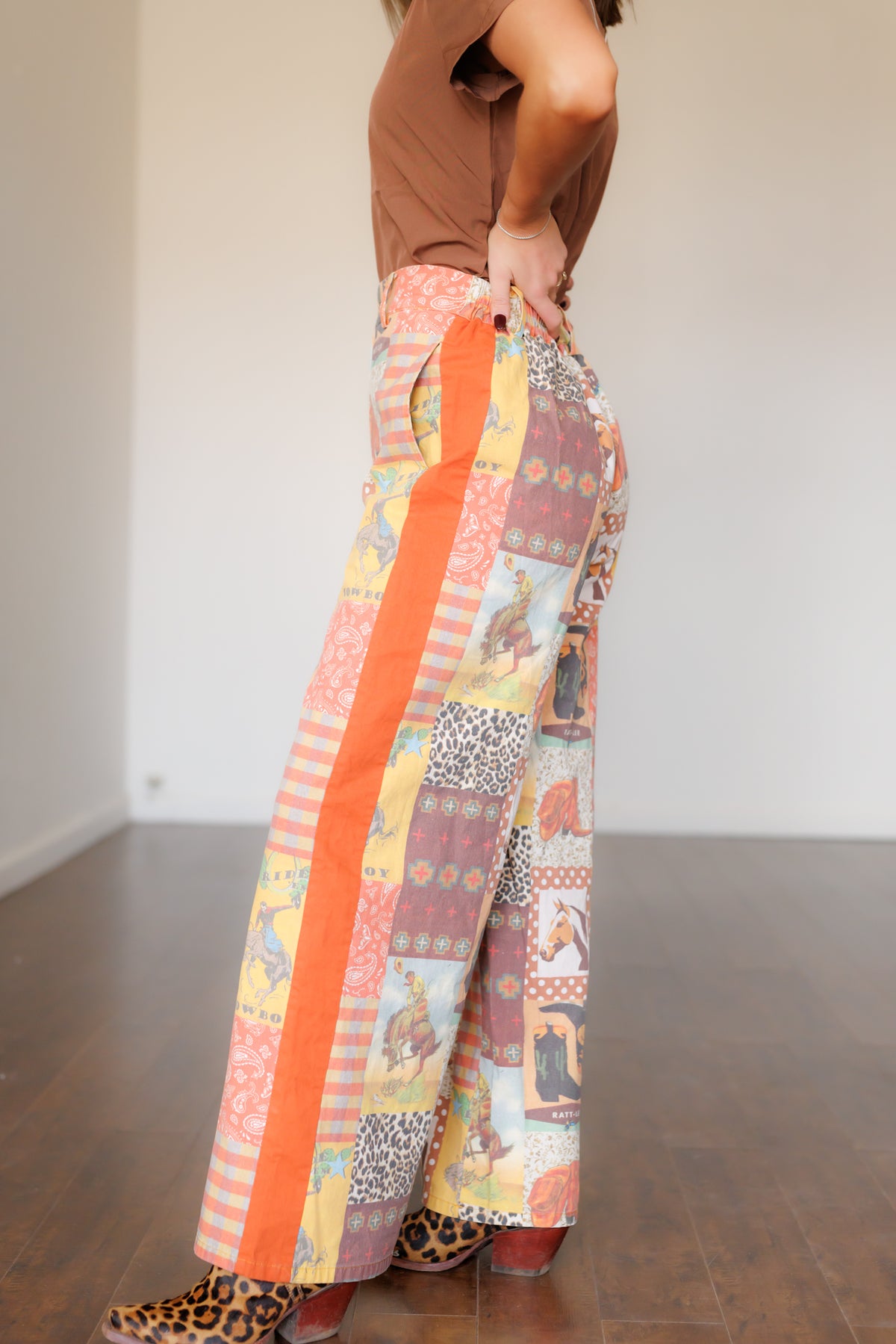 Cowboy Collage Trousers HH222