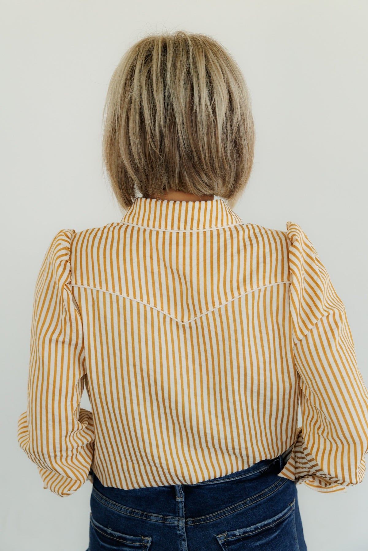 Pearl Snap, Mustard Stripe HH2725 (SINGLES)