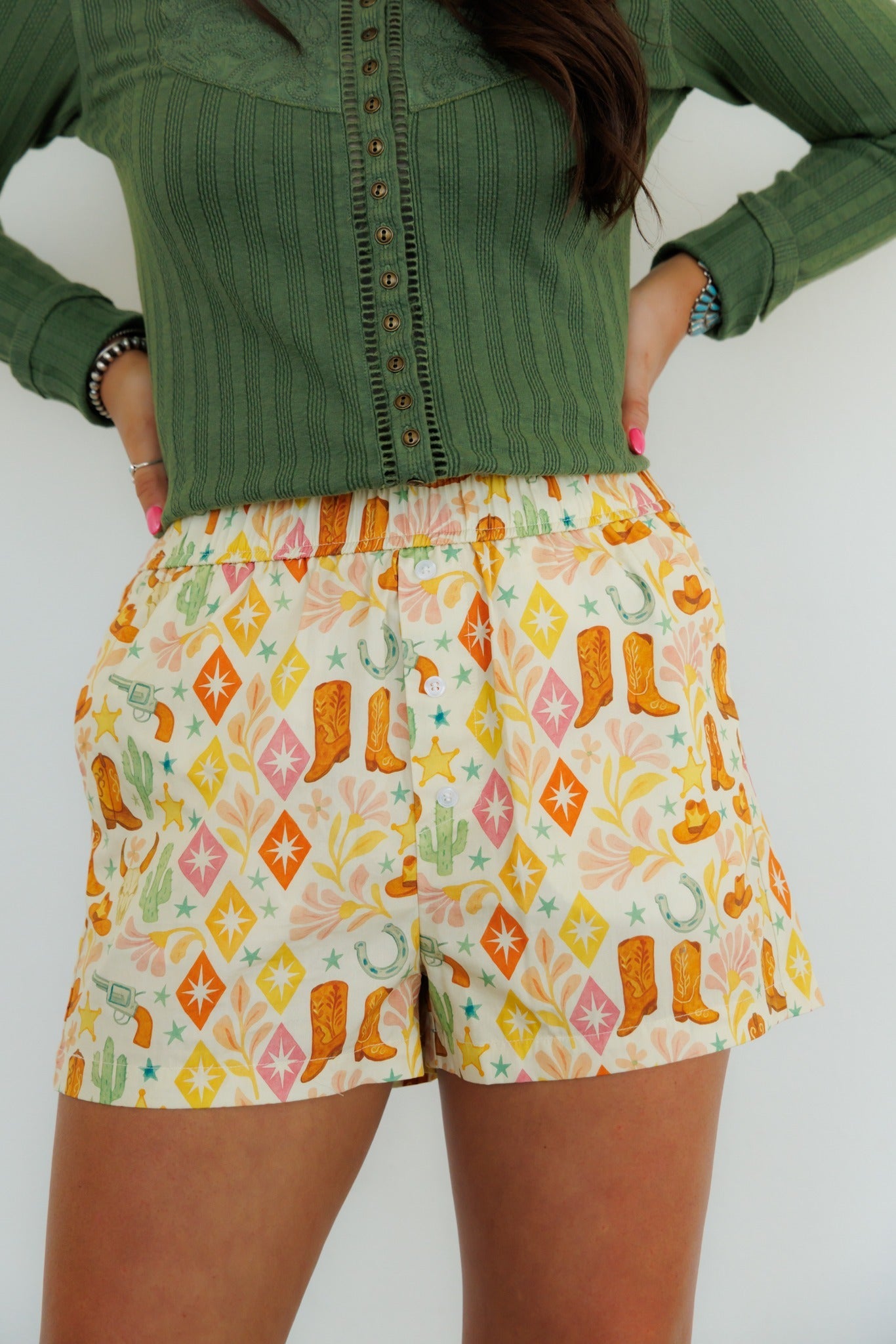 Shorts, Cactus Boots HH98
