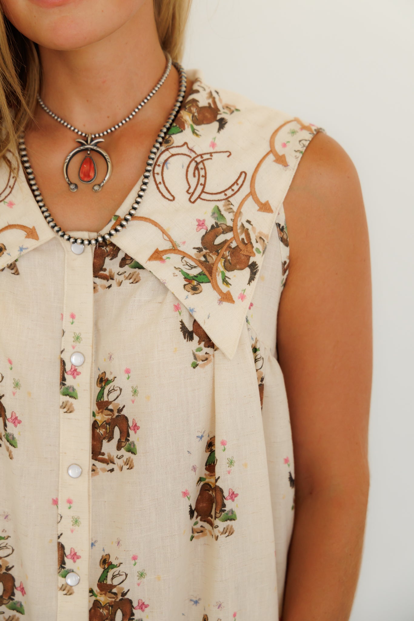 DRESS, COWBOY EMBROIDERY HH304 COWBOY
