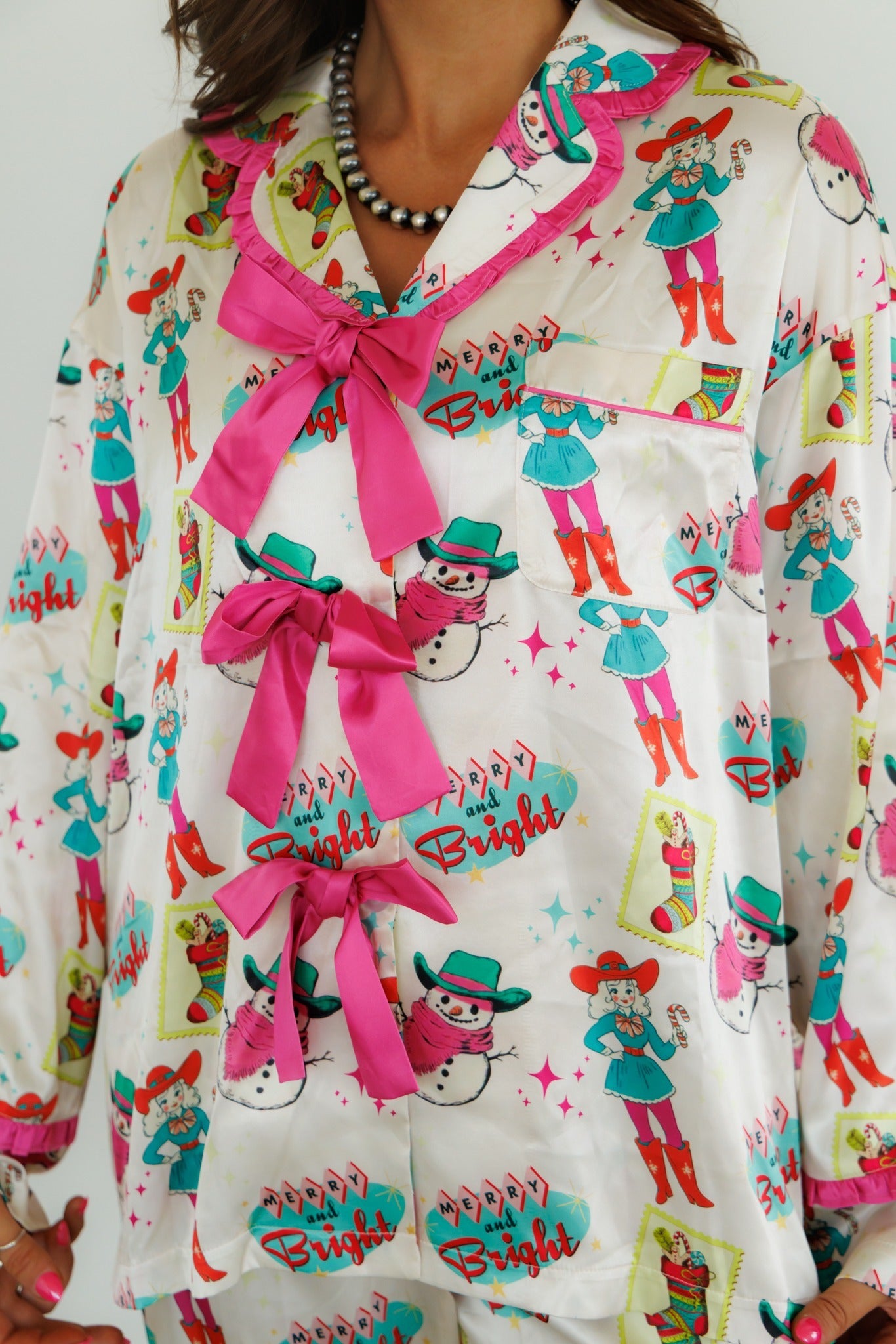 Pajama, Retro Cowgirl Satin HH2309