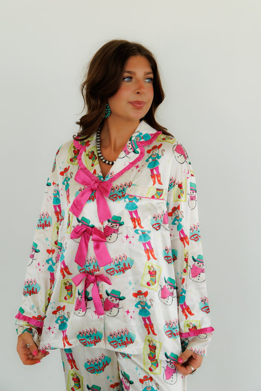 Pajama, Retro Cowgirl Satin HH2309