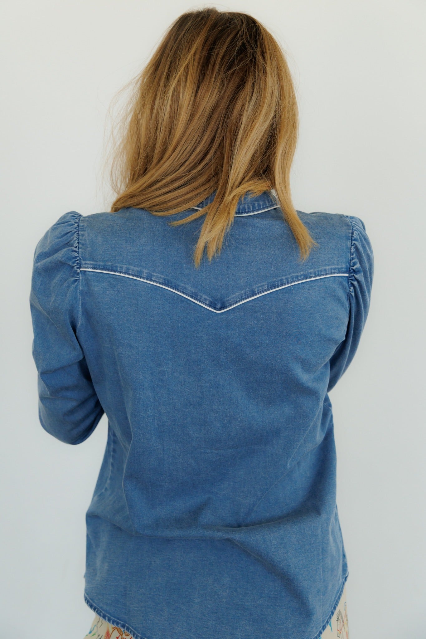 Pearl Snap, Denim Long Sleeve HH2708