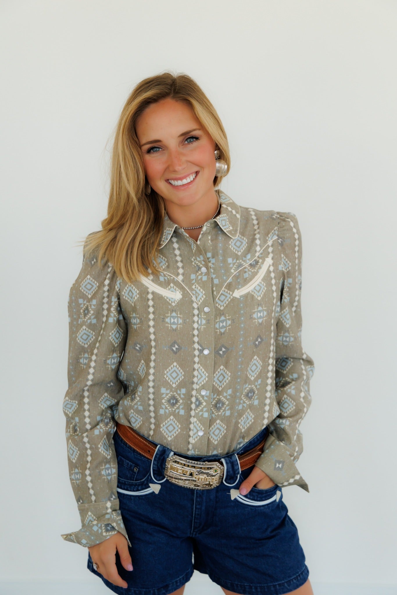 Pearl Snap, Vintage Aztec HH2708