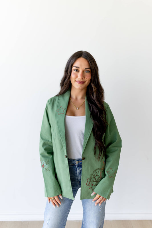 Jacket, Embroidery Bucking Horse HH4002