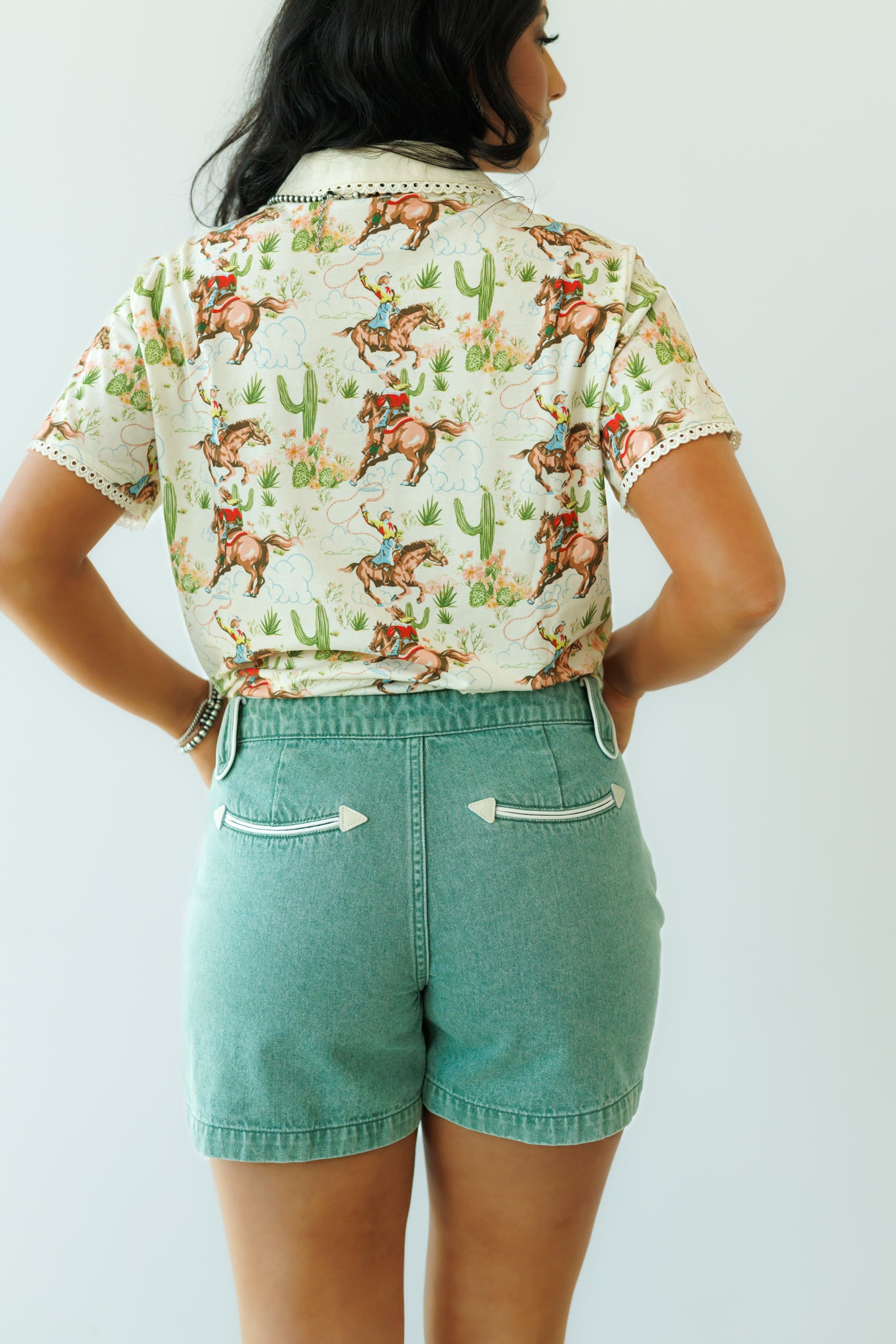 Shorts, Teal HH8400 Smiley Shorts(SINGLES)