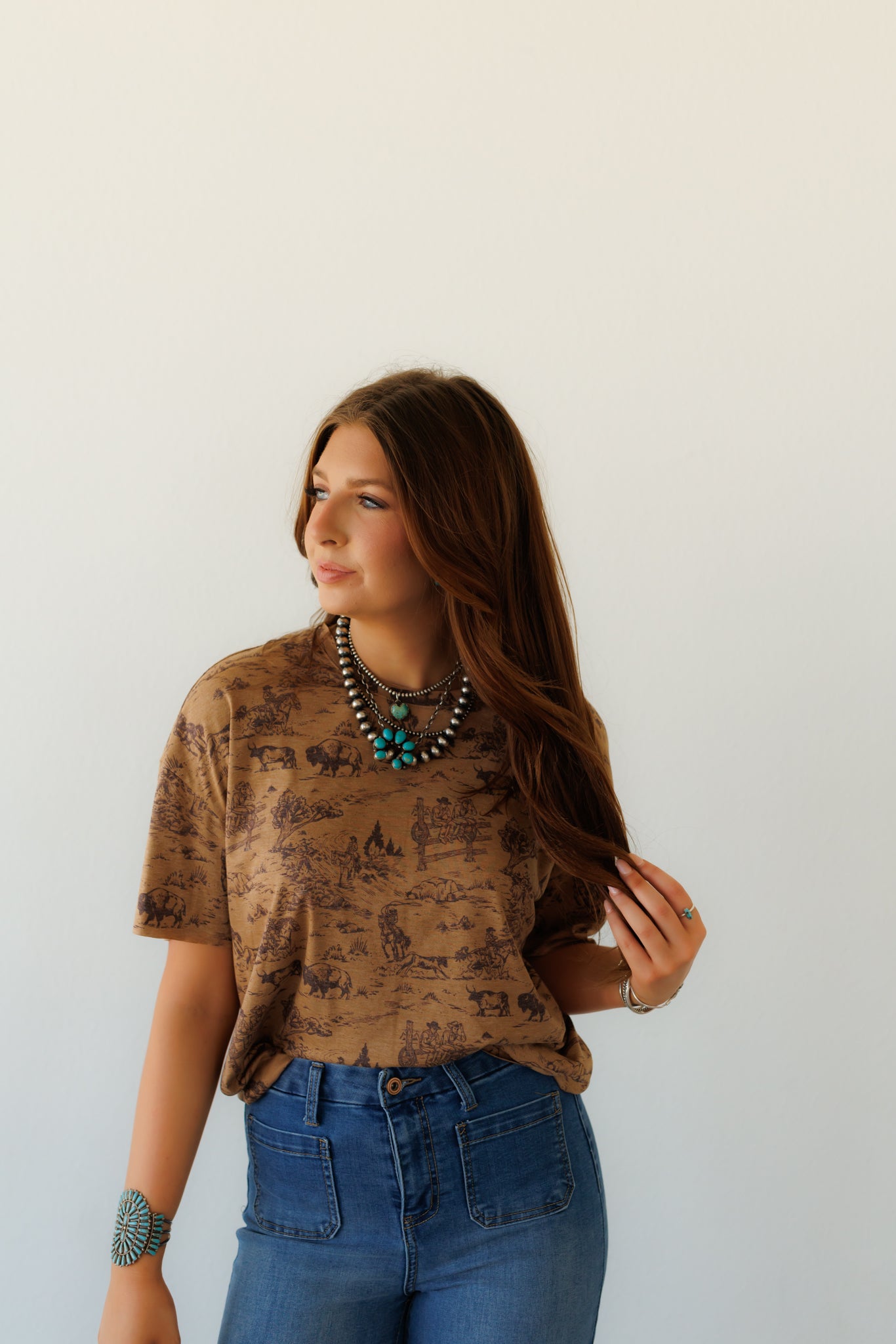 T-Shirt, Brown Buffalo HH1412