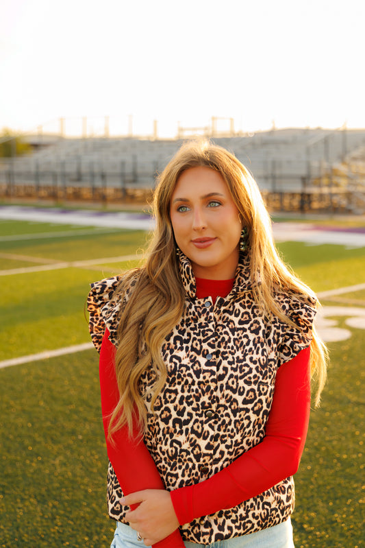 Vest, Ruffle Sleeve Vest HH1171