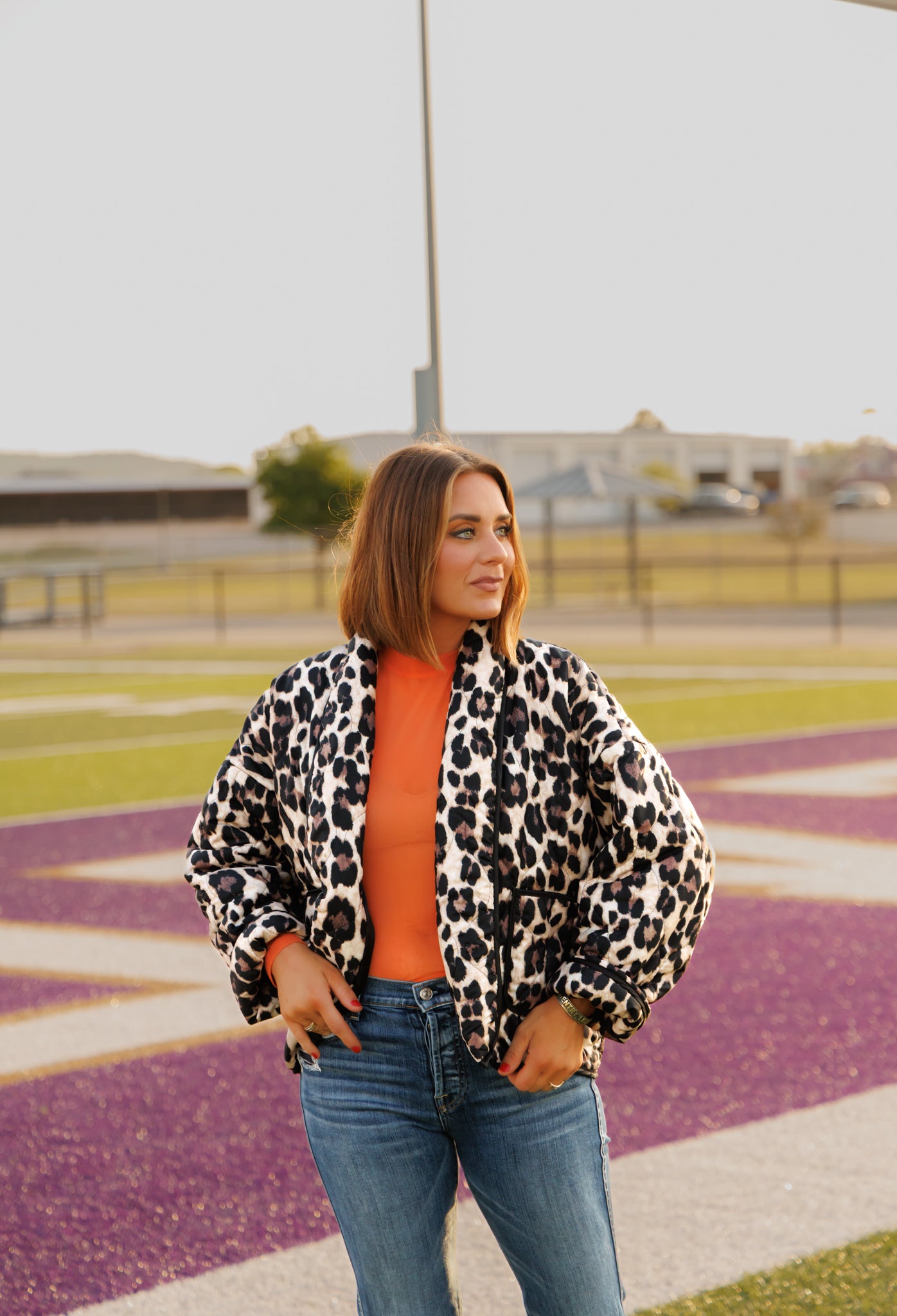 Jacket, Leopard Puffer HH1070